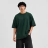 Crescaa Oversized T-Shirt – Forest Green